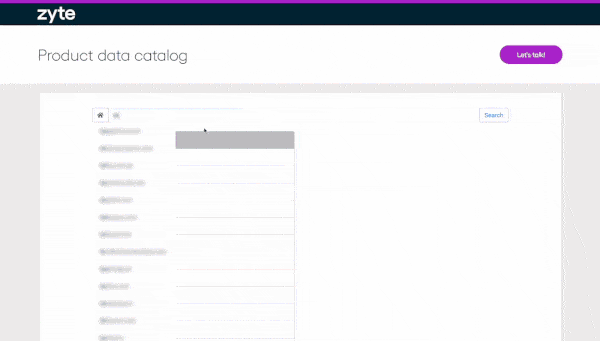 Product Data Catalog