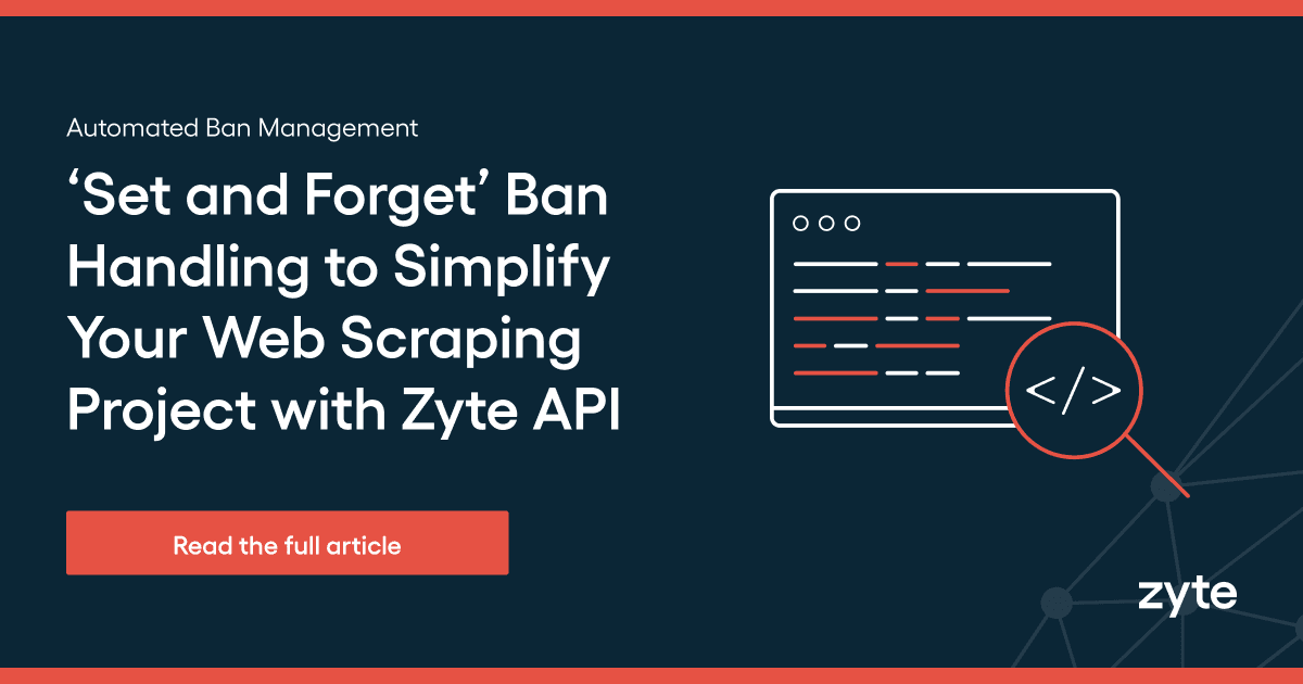 Simplify Your Web Scraping Project with Zyte API